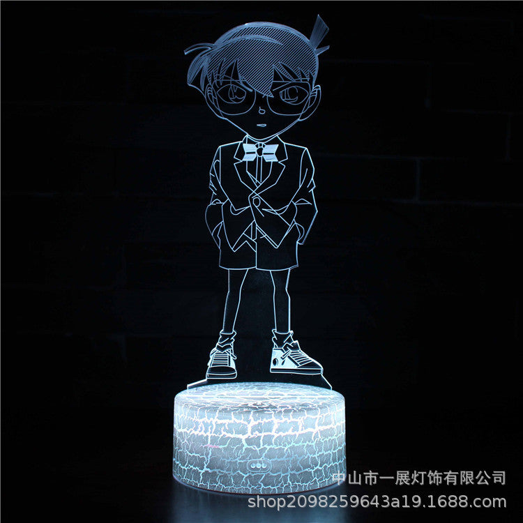 Cross-border explosion cartoon animal Totoro series colorful creative 3D lights LED night light gift table lamp visual lights