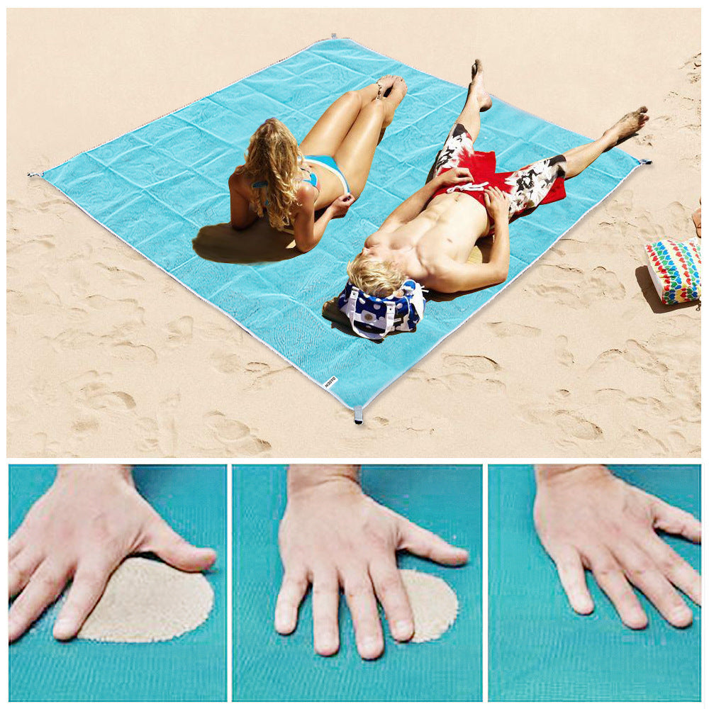 Naturelife Sand Free Beach Mat Portable Blue beach mat Anti-slip Sand Mats Rug Outdoor mat for Beach support drop shipping