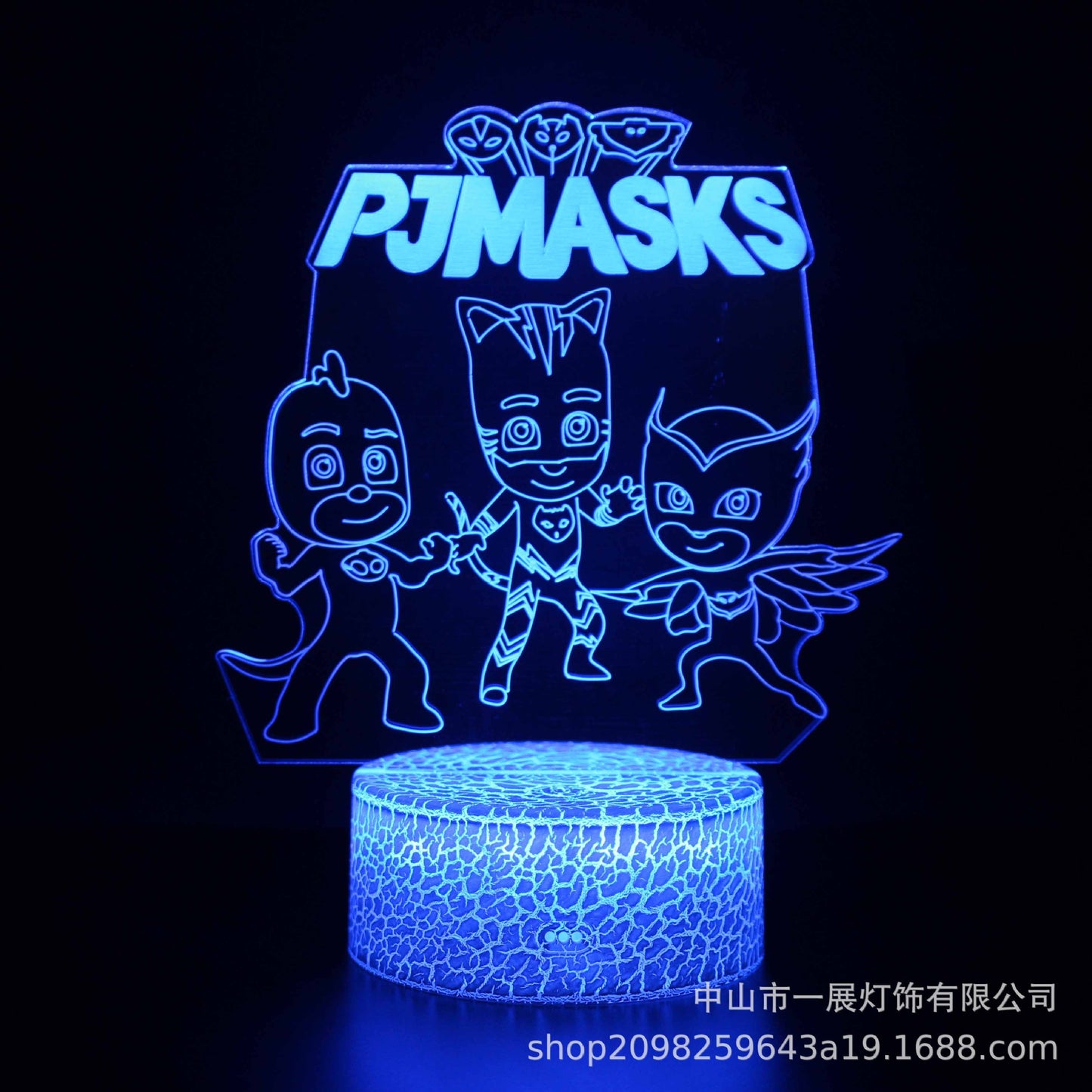 Cross-border explosion cartoon animal Totoro series colorful creative 3D lights LED night light gift table lamp visual lights