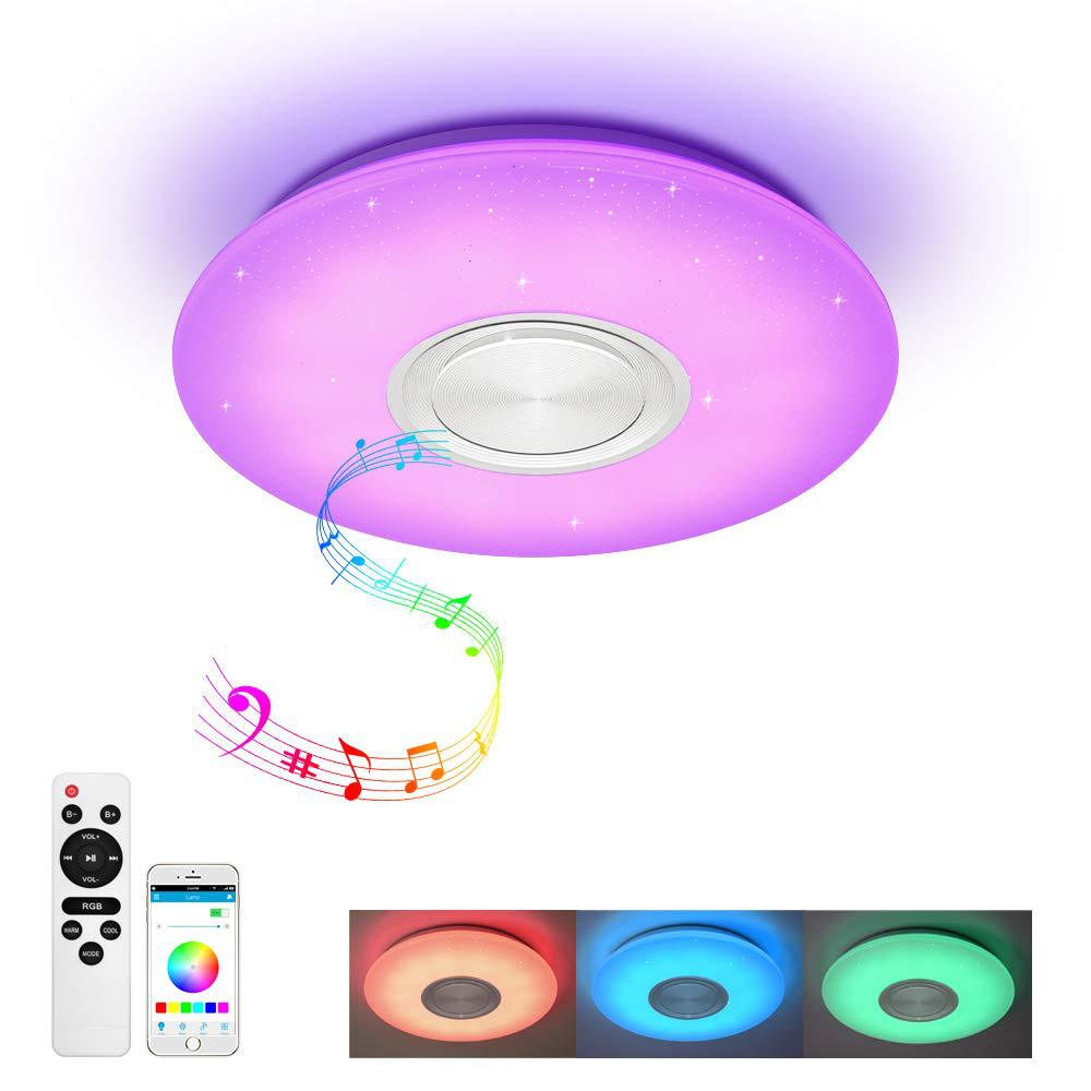 LED Bluetooth Music Ceiling Light Smart Bluetooth Audio Ceiling Light Round 25W36W52W60W Music Light