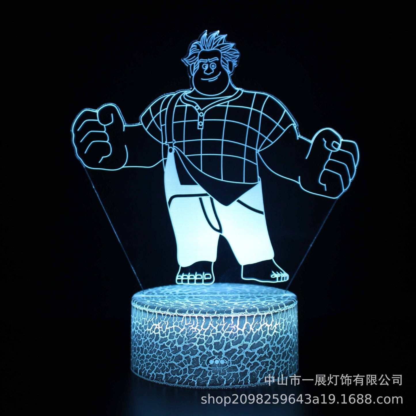 Cross-border explosion cartoon animal Totoro series colorful creative 3D lights LED night light gift table lamp visual lights