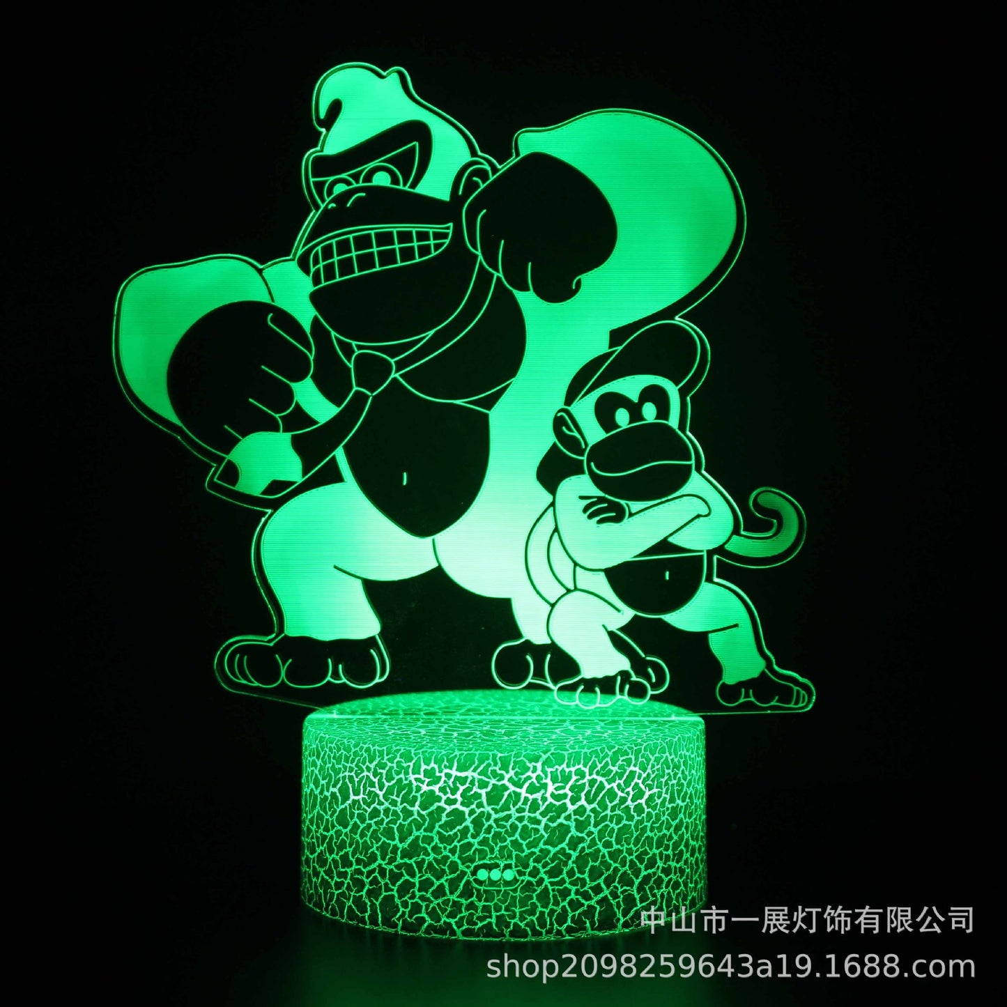 Cross-border explosion cartoon animal Totoro series colorful creative 3D lights LED night light gift table lamp visual lights