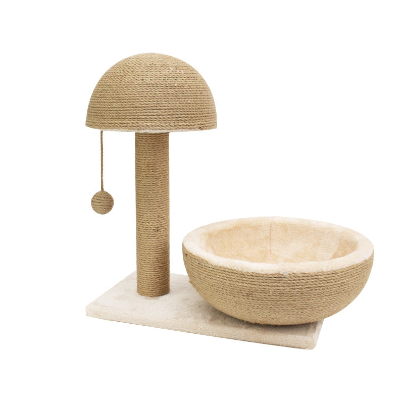 Cat climbing frame, cat bed, cat tree, fun cat hole, mushroom cat scratching post, cat scratching board, cat supplies original wholesale