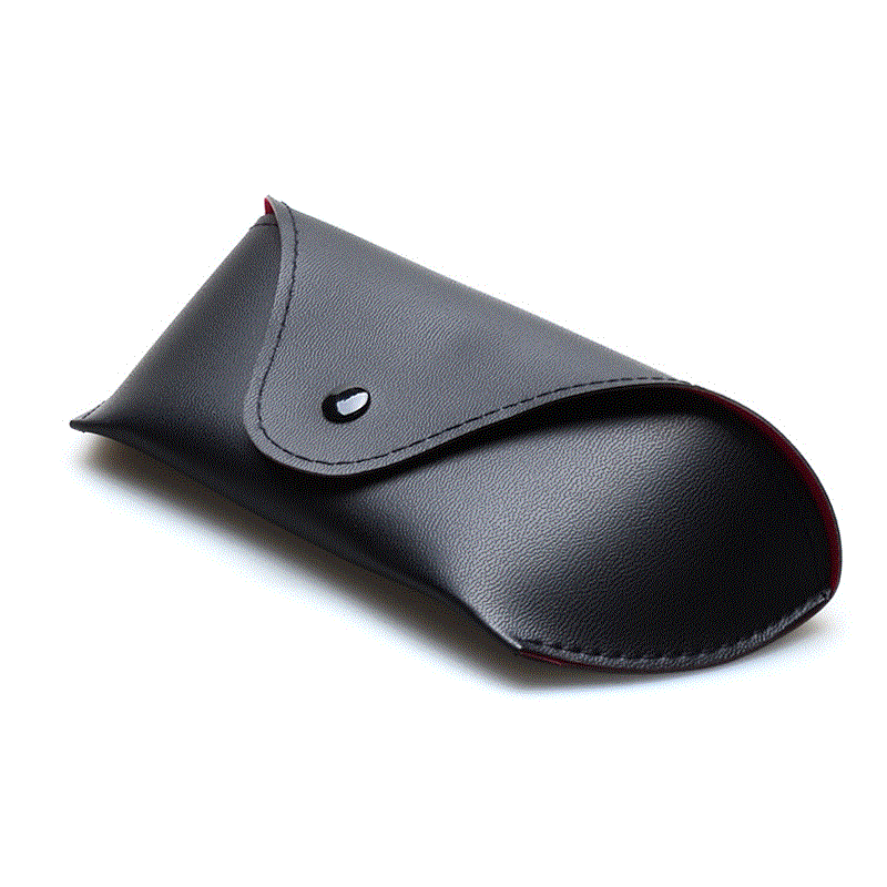 Soft bag glasses leather men's leather myopia folding glasses box sunglasses glasses frame storage box sunglasses