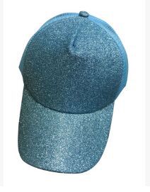Casual Ponytail Baseball Cap Women Adjustable Snapback Hat Sequins Shine Hip Hop Caps For Women Dad Hat Summer Glitter Mesh Hats