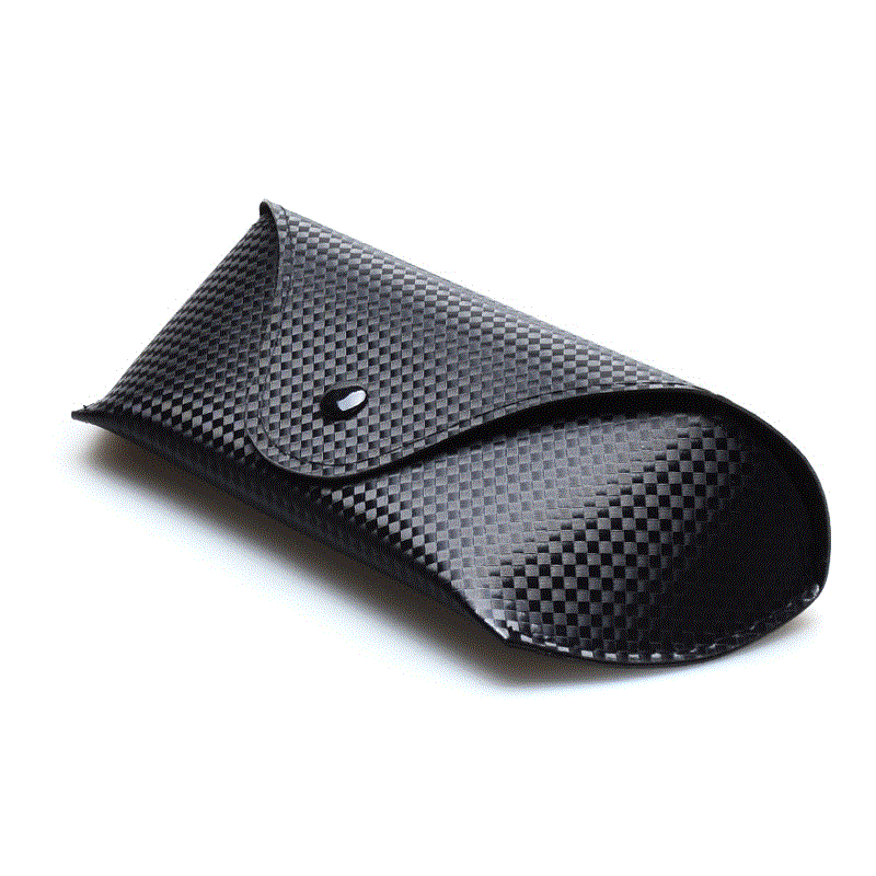 Soft bag glasses leather men's leather myopia folding glasses box sunglasses glasses frame storage box sunglasses