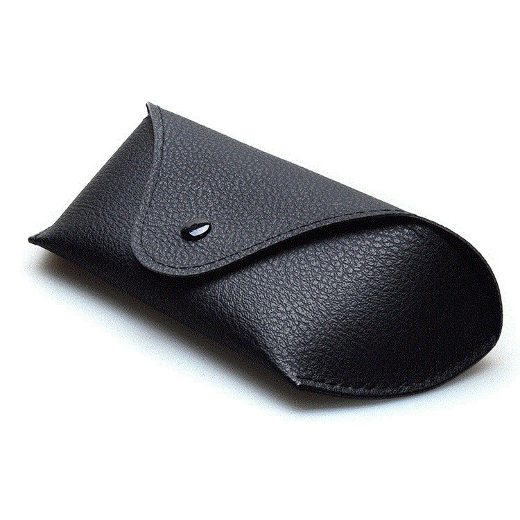 Soft bag glasses leather men's leather myopia folding glasses box sunglasses glasses frame storage box sunglasses