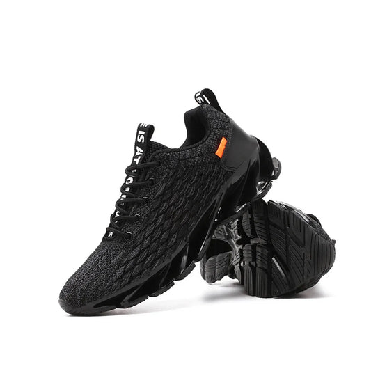 2020 Spring New Fish Scale Blade Casual Lace-up Comfortable Running Men Breathable Gym Fly Woven Mesh Fashion Shoes Sneakers