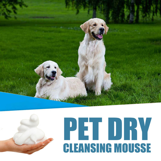 Yegbong pet dry cleaning agent cat dog bath dry cleaning foam shower gel free washing deodorant pet supplies