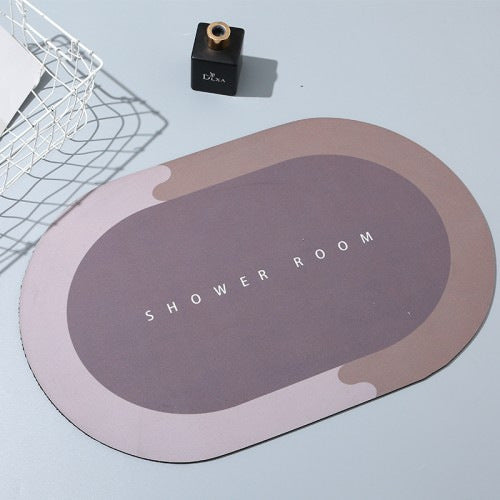 Diatom mud foot pad quick drying soft pad absorbent bathroom home