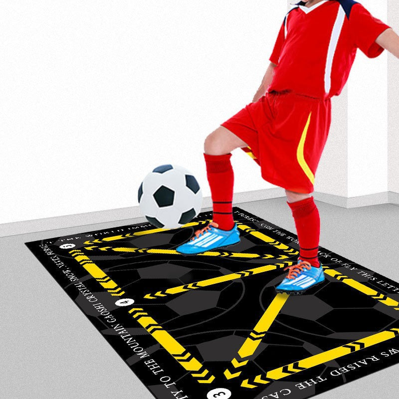 Football training mat anti-slip noise reduction home children's football mat training mat mini football home training mat ball control