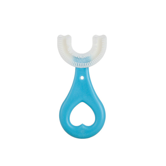 Children's U-shaped toothbrush manual infant baby 2-3-6-12 years old and above u-shaped mouth with soft bristle brushing artifact