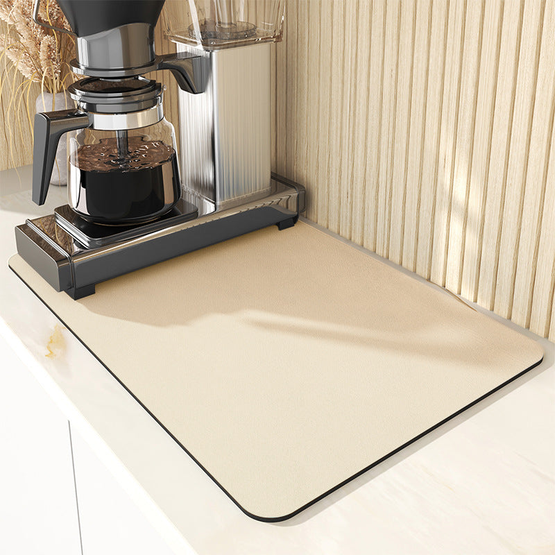Coffee machine drain pad absorbent mat kitchen bowl bar water cup drying pad table tabletop wash-free