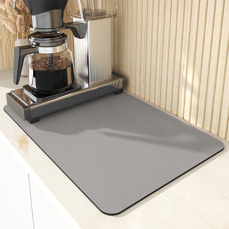 Coffee machine drain pad absorbent mat kitchen bowl bar water cup drying pad table tabletop wash-free