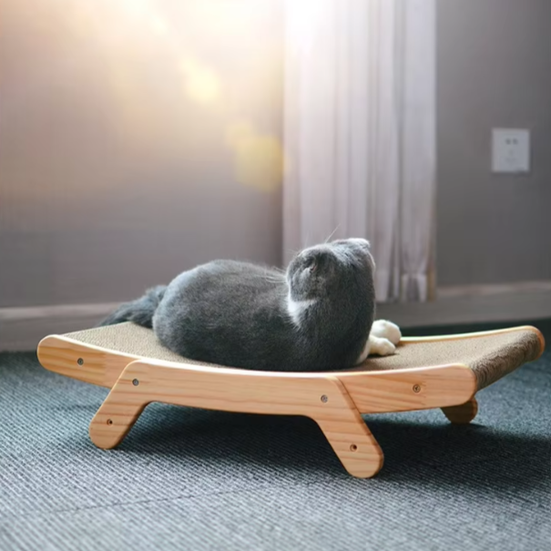 Adjustable Wooden Cat Scratcher
