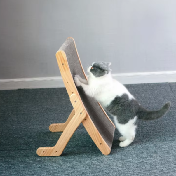 Adjustable Wooden Cat Scratcher