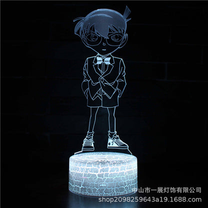 Cross-border explosion cartoon animal Totoro series colorful creative 3D lights LED night light gift table lamp visual lights