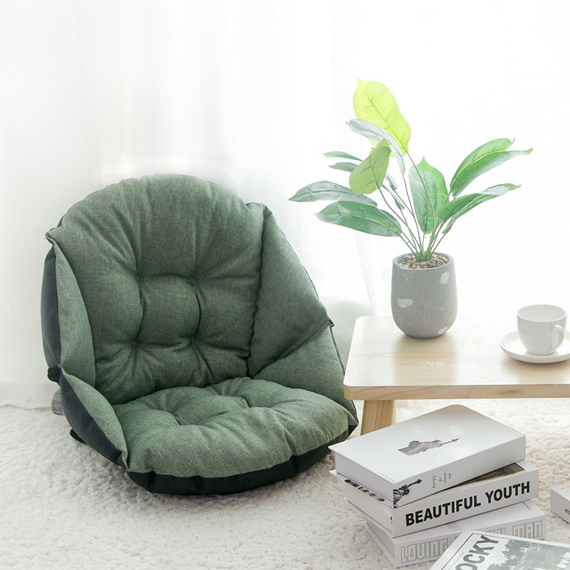 Autumn and winter linen chair cushions students thick warm cushions office waist cushions integrated computer chair cushions