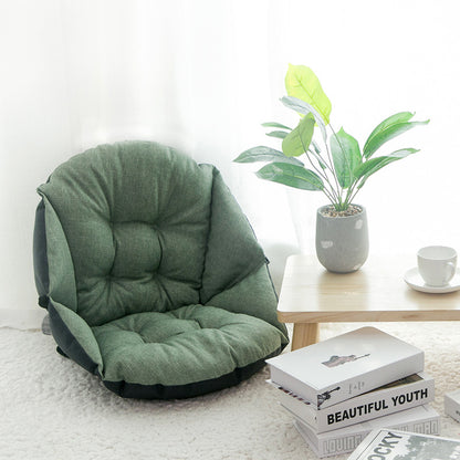 Autumn and winter linen chair cushions students thick warm cushions office waist cushions integrated computer chair cushions