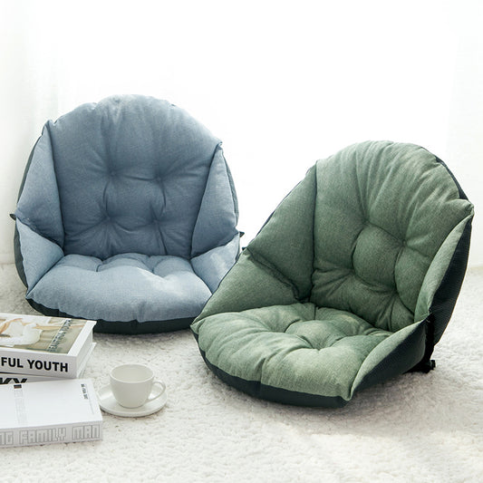 Autumn and winter linen chair cushions students thick warm cushions office waist cushions integrated computer chair cushions