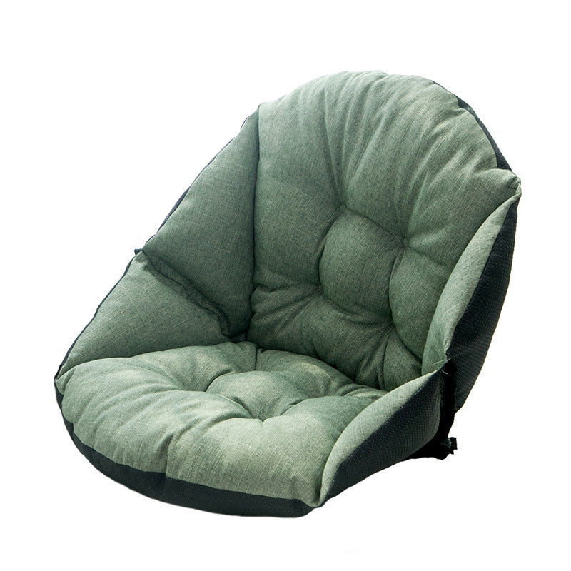 Autumn and winter linen chair cushions students thick warm cushions office waist cushions integrated computer chair cushions