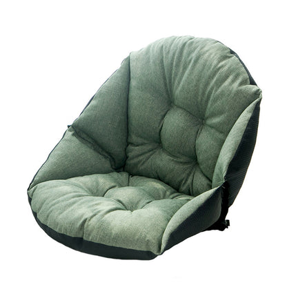 Autumn and winter linen chair cushions students thick warm cushions office waist cushions integrated computer chair cushions