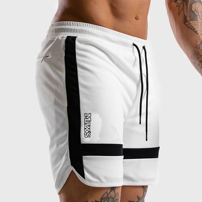New fashion shorts men 2019 men's casual white shorts jogger bodybuilding Sweatpants health fitness men's clothing
