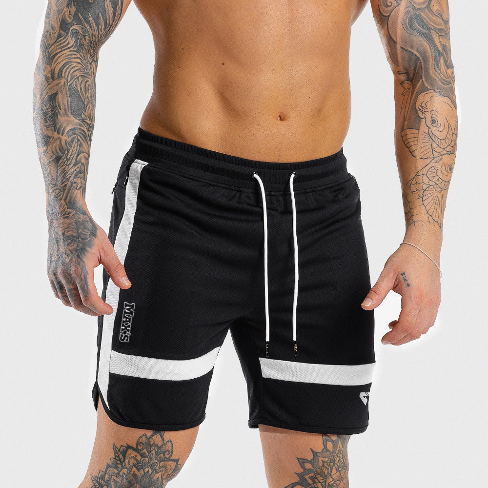 New fashion shorts men 2019 men's casual white shorts jogger bodybuilding Sweatpants health fitness men's clothing
