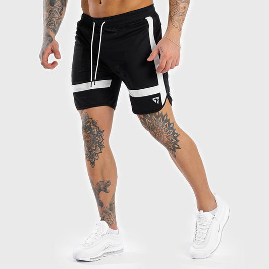 New fashion shorts men 2019 men's casual white shorts jogger bodybuilding Sweatpants health fitness men's clothing