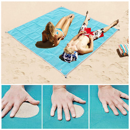 Naturelife Sand Free Beach Mat Portable Blue beach mat Anti-slip Sand Mats Rug Outdoor mat for Beach support drop shipping