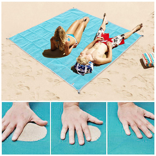 Naturelife Sand Free Beach Mat Portable Blue beach mat Anti-slip Sand Mats Rug Outdoor mat for Beach support drop shipping