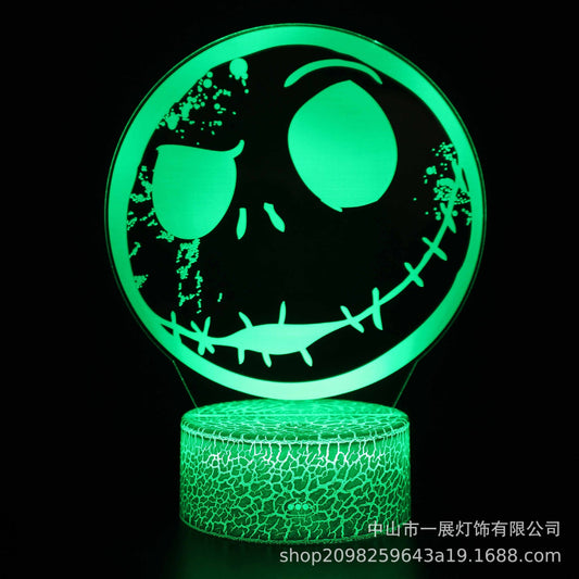 Cross-border explosion cartoon animal Totoro series colorful creative 3D lights LED night light gift table lamp visual lights