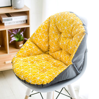 Autumn and winter linen chair cushions students thick warm cushions office waist cushions integrated computer chair cushions