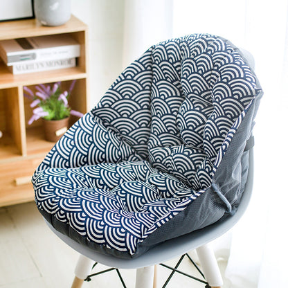 Autumn and winter linen chair cushions students thick warm cushions office waist cushions integrated computer chair cushions