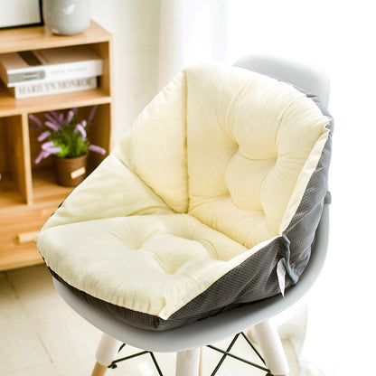 Autumn and winter linen chair cushions students thick warm cushions office waist cushions integrated computer chair cushions