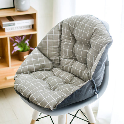 Autumn and winter linen chair cushions students thick warm cushions office waist cushions integrated computer chair cushions