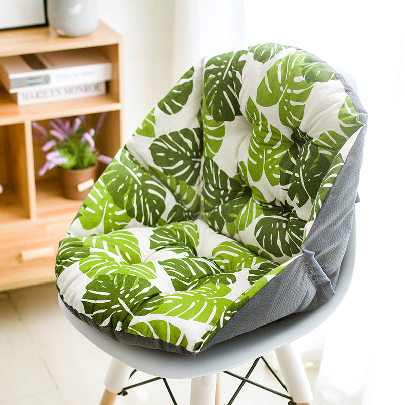 Autumn and winter linen chair cushions students thick warm cushions office waist cushions integrated computer chair cushions
