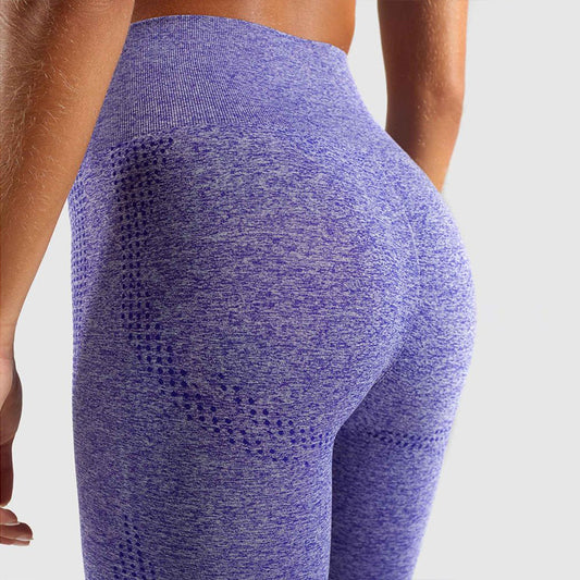 2021 European and American hot style fitness running high waist yoga pants seamless gym sports leggings women's outer wear