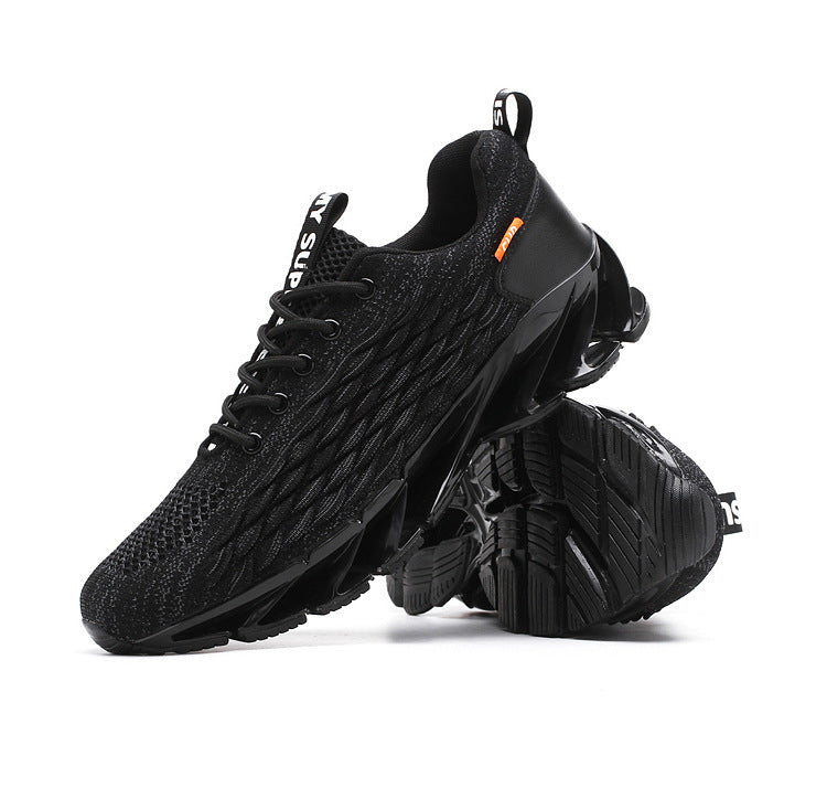 2020 Spring New Fish Scale Blade Casual Lace-up Comfortable Running Men Breathable Gym Fly Woven Mesh Fashion Shoes Sneakers
