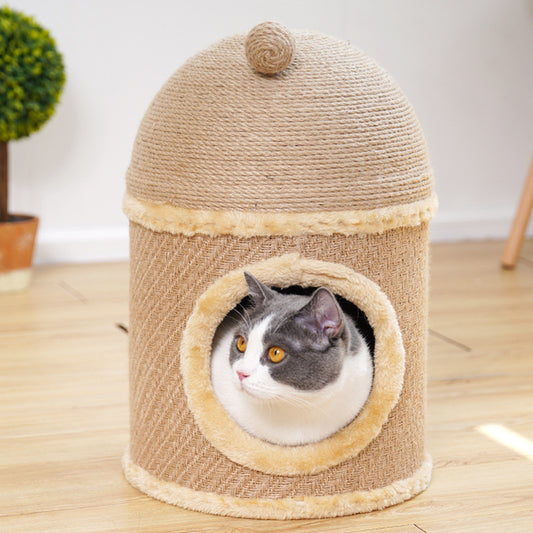Cat climbing frame, cat bed, cat tree, fun cat hole, mushroom cat scratching post, cat scratching board, cat supplies original wholesale