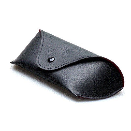 Soft bag glasses leather men's leather myopia folding glasses box sunglasses glasses frame storage box sunglasses