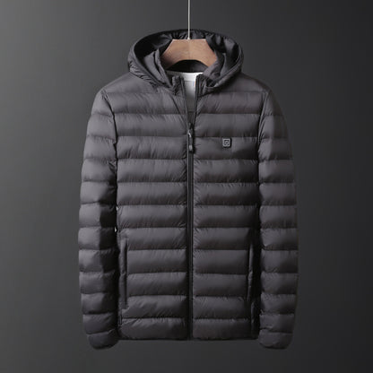 New USB Electric Heated Winter Coat Jacket Waterproof Comfor Washable Heating Vest Thermal Warmer Men Coat For Camping Hiking