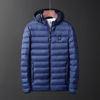 New USB Electric Heated Winter Coat Jacket Waterproof Comfor Washable Heating Vest Thermal Warmer Men Coat For Camping Hiking