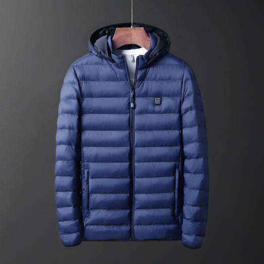 New USB Electric Heated Winter Coat Jacket Waterproof Comfor Washable Heating Vest Thermal Warmer Men Coat For Camping Hiking