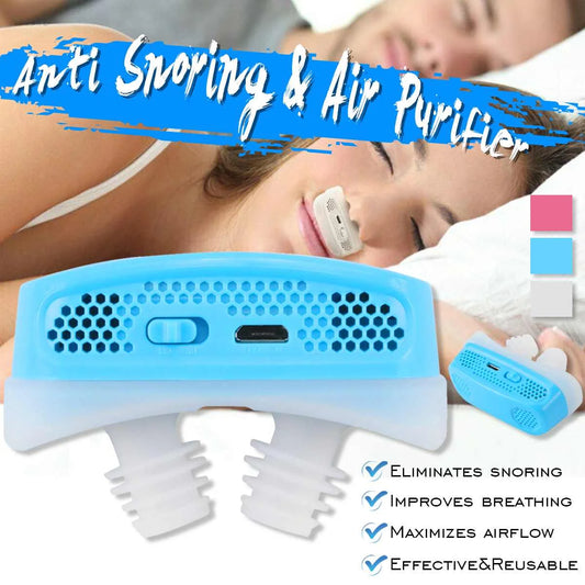 Upgrade Electric Silicone Anti Snore Nose Stopping Breathing Apparatus Guard Sleeping Aid Mini Snoring Device Relieve Snoring