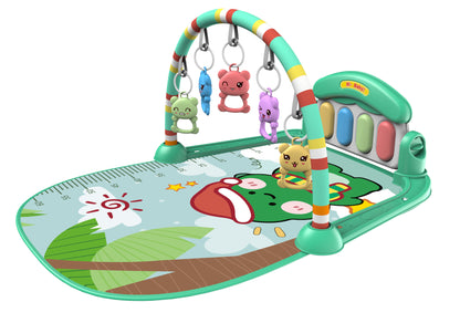 Cross-border baby fitness rack music pedal piano toy 0-36 months newborn baby music piano game mat
