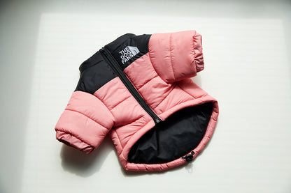 American trendy dog face windproof and rainproof dog large dog winter warm raincoat dog pet cotton jacket
