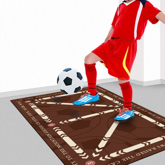 Football training mat anti-slip noise reduction home children's football mat training mat mini football home training mat ball control