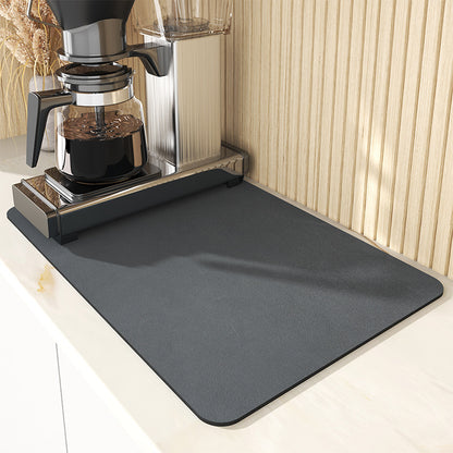 Coffee machine drain pad absorbent mat kitchen bowl bar water cup drying pad table tabletop wash-free