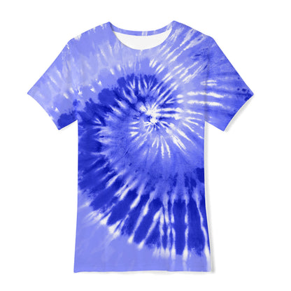 Cross-border new European and American men's gradient short-sleeved T-shirt 3D digital printing short-sleeved light mature casual breathable